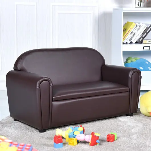 Costway Kids Sofa Armrest Chair Storage Function, HW58616