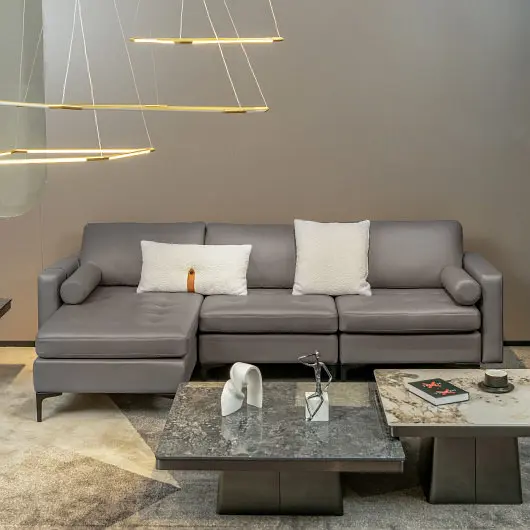 Costway Modular L, Influenced 3, Seat Sectional Sofa Reversible Chaise and 2 USB Ports, Light Gray, HV10310HS-+HV10310HS-B...