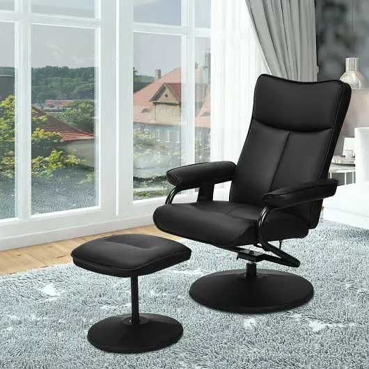 Costway Protected Electric Massage Recliner Chair Ottoman and Remote Regulation, HW63016