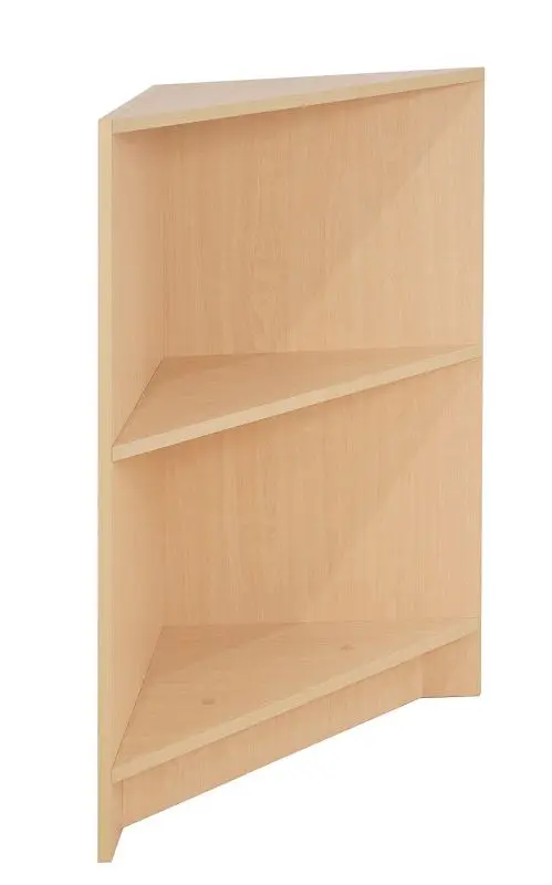 Econoco Corner Shelving Counter Unit, Snow White, PW/WCB20-W