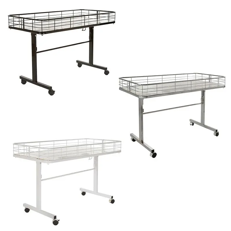 Econoco Folding Dump Table, White, DT48/W