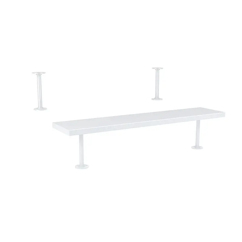 Econoco Pipeline Nesting Table Topper Set, Pure White, PSNTTOPWHSET