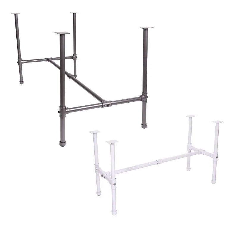 Econoco Professional-Grade Pipeline Small Nesting Table Frame Only, Grey, PSNTS