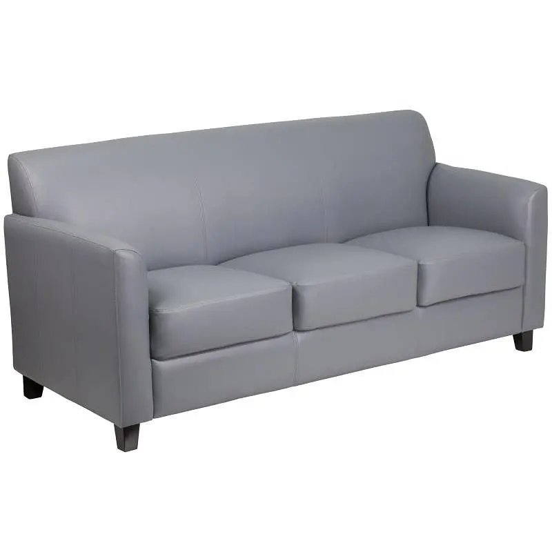 Flash Authentic Furniture HERCULES Diplomat Series Gray LeatherSoft Sofa, BT-827-3-GY-GG Flash Furniture