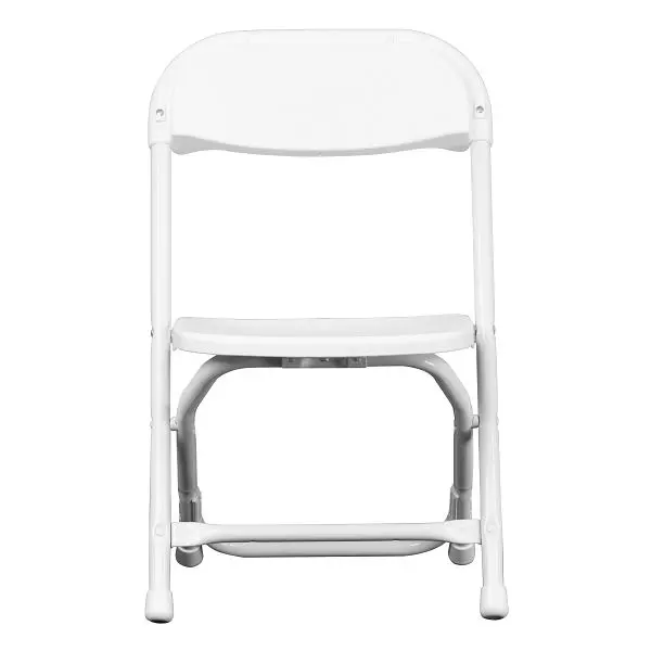 Flash Authentic Furniture Timmy Kids White Polymer Folding Chair, Pack 2, 2-Y-KID-WH-GG Flash Furniture