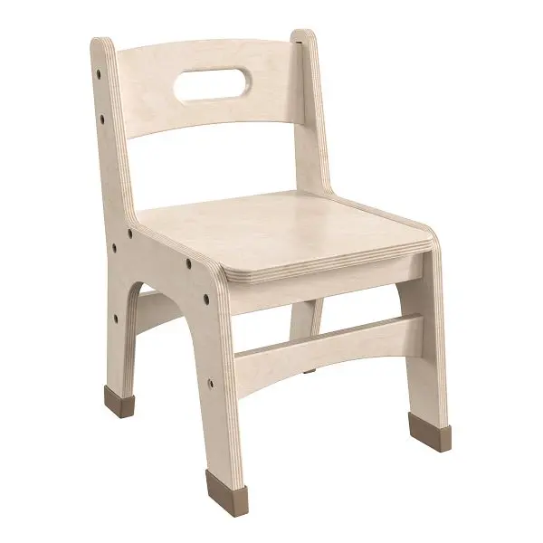 Flash Chemical-Resistant Furniture Bright Beginnings Commercial Wooden Classroom Chairs, 10" Seat Non-Slip Foot Cap &...