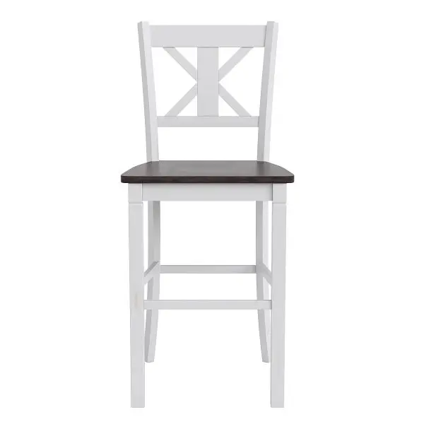 Flash Chemical-Resistant Furniture Gwendolyn Commercial Solid Wood Modern Farmhoutilize Barstool Antique White Wash, Set 2...