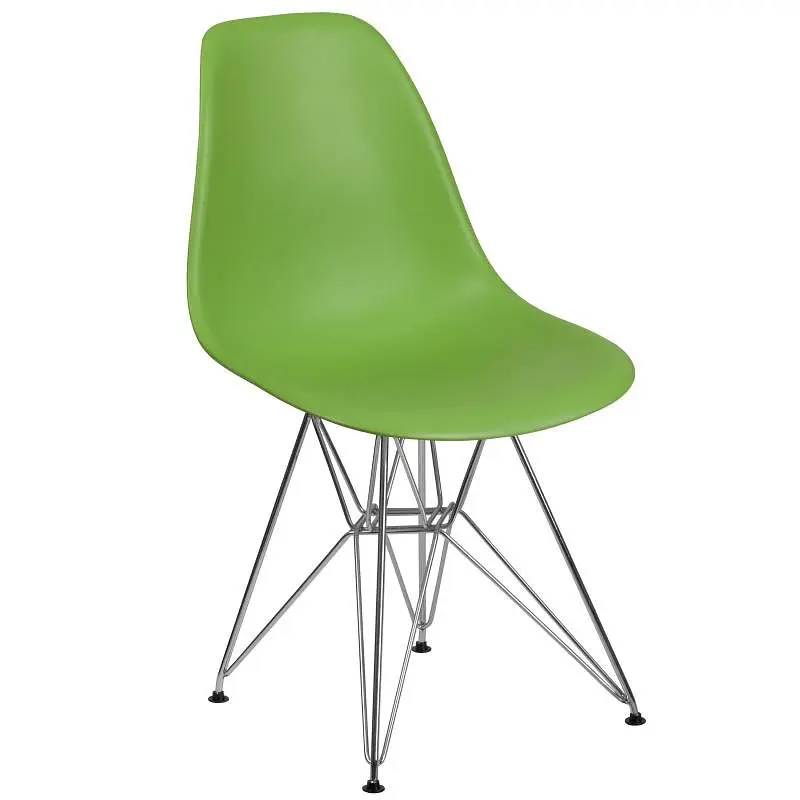 Flash Easy-Install Furniture Elon Series Green Nylon Chair Chrome Base, FH-130-CPP1-GN-GG Flash Furniture