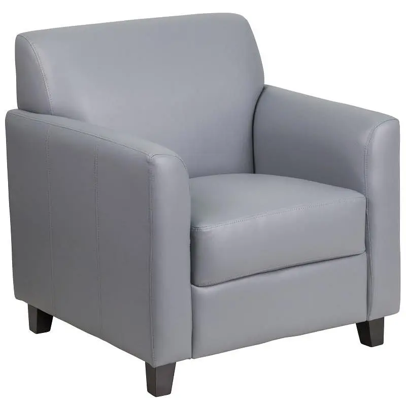 Flash Easy-Install Furniture HERCULES Diplomat Series Gray LeatherSoft Chair, BT-827-1-GY-GG Flash Furniture