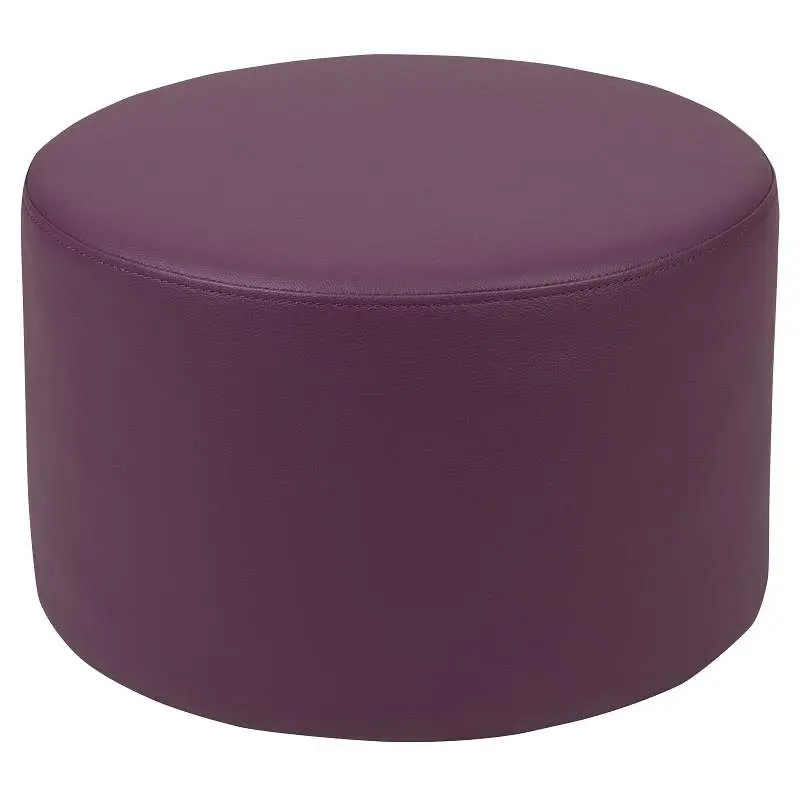 Flash Expert Furniture Nicholas Soft Seating Flexible Circle Classrooms and Daycares - 12" Seat Height (Purple), ZB-F...