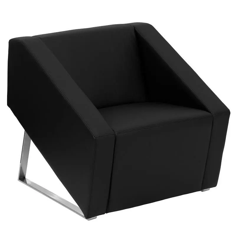 Flash Extended-Life Furniture HERCULES Intelligent Series Black LeatherSoft Lounge Chair, ZB-SMART-BLACK-GG Flash Furniture