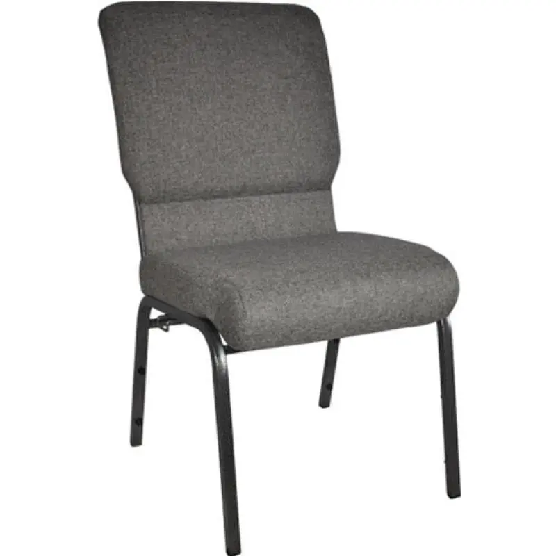 Flash Furniture Advantage Charcoal Charcoal Church Chair 18.5 . Wide, PCHT185-111