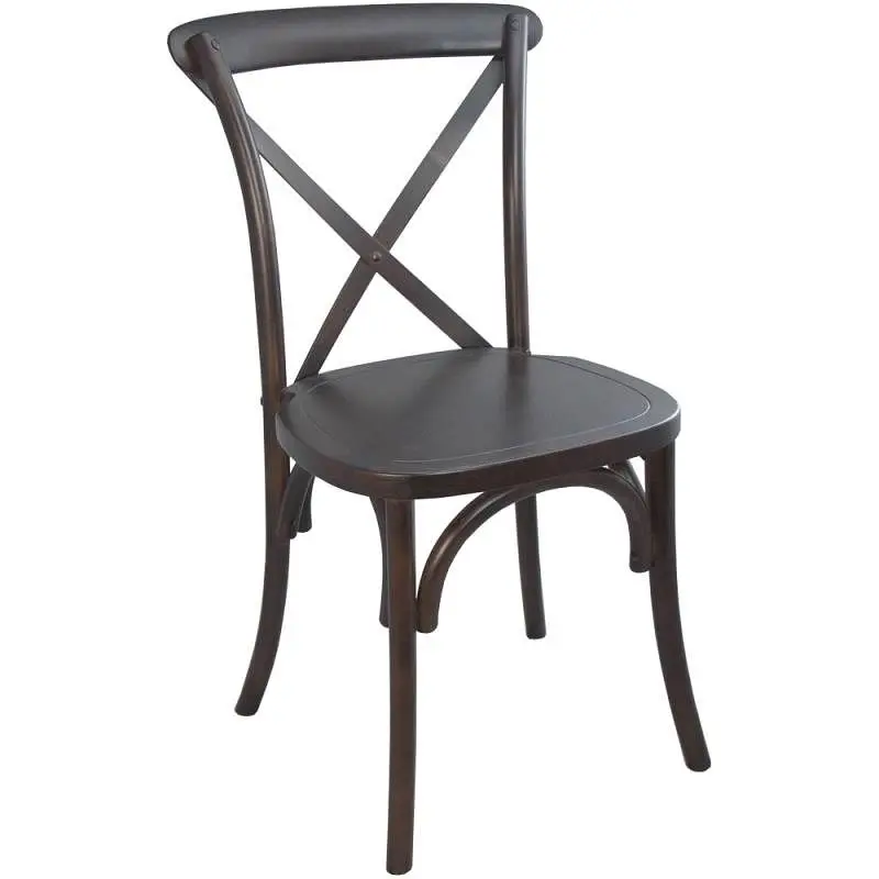 Flash Furniture Advantage Walnut X-Back Chair, X-BACK-W
