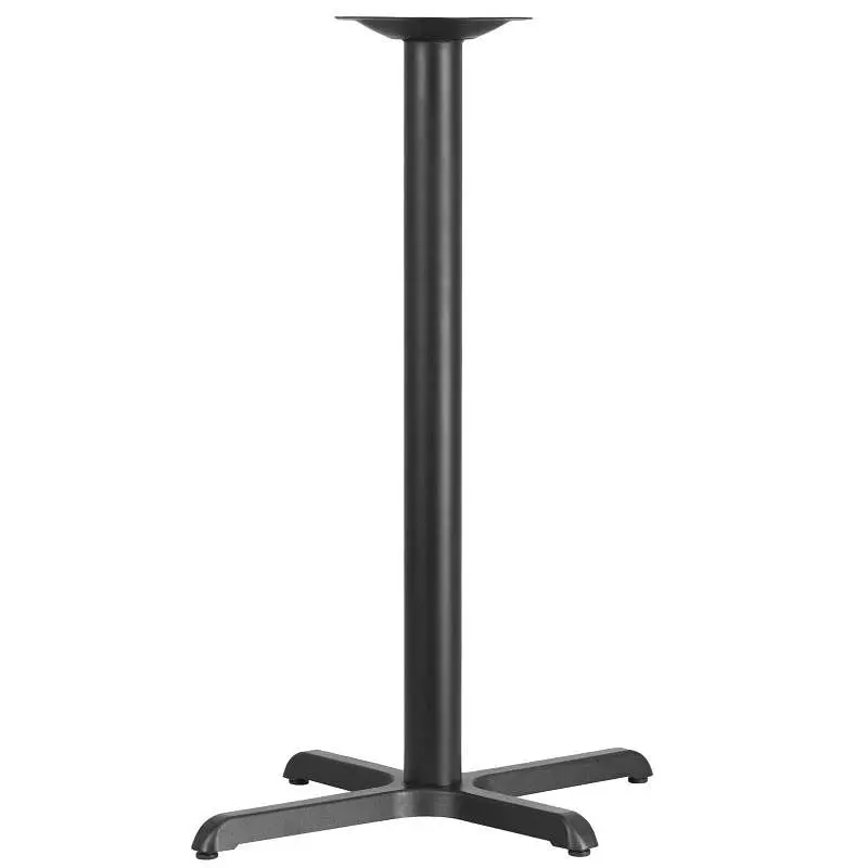 Flash Furniture Beverly 23.5'' x 29.5'' Restaurant Table X-Base 3'' Dia. Bar Height Column, ...