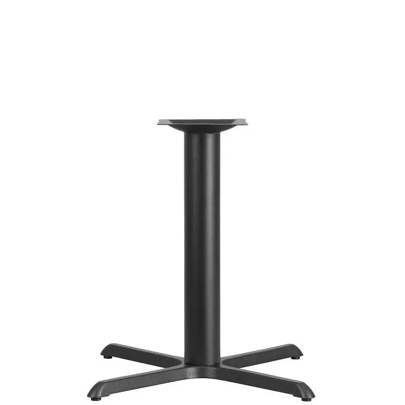 Flash Furniture Beverly 33'' x 33'' Restaurant Table X-Base 4'' Dia. Table Height Column, XU...