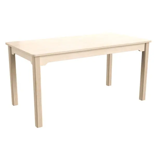 Flash Furniture Bright Beginnings Commercial Wooden Rectangular Preschool Classroom Activity Table, (23.5"W x 47.25&q...