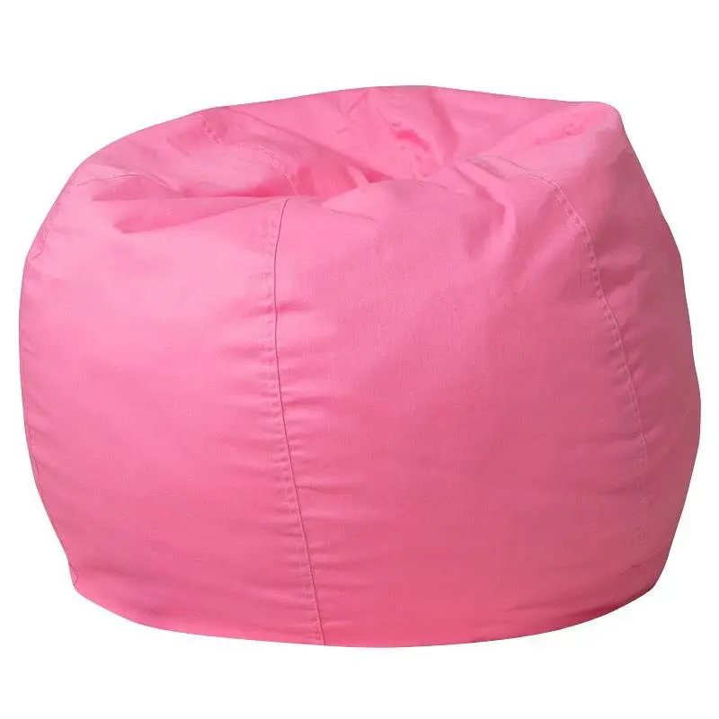 Flash Plug-and-Play Furniture Dillon Small Solid Light Pink Refillable Bean Bag Chair Kids and Teens, DG-BEAN-SMALL-SOLID-...