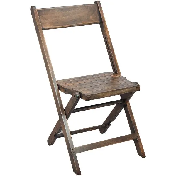 Flash Professional Furniture Advantage Slatted Wood Folding Special Event Chair, Antique Black, Pack 2, WFC-SLAT-AB-2 Flas...