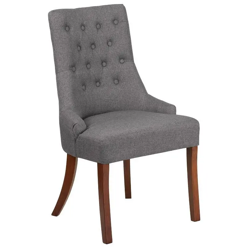 Flash Professional Furniture HERCULES Paddington Series Slate Gray Fabric Tufted Chair, QY-A08-GY-GG Flash Furniture