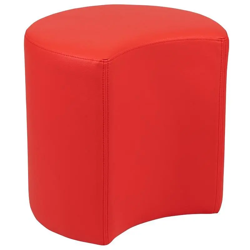 Flash Proven Furniture Nicholas Soft Seating Flexible Moon Classrooms and Common Spaces - 18" Seat Height (Crimson), ...