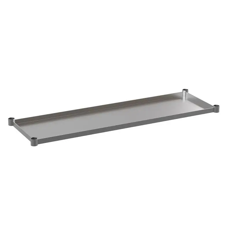 Flash Scratch-Resistant Furniture Woodford Galvanized Under Shelf Prep and Work Tables - Adjustable Lower Shelf 24" x...