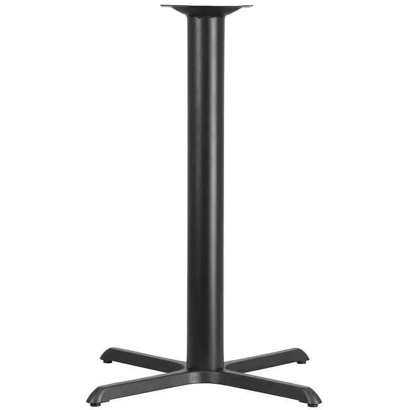 Flash Standard Furniture Beverly 33'' x 33'' Restaurant Table X-Base 4'' Dia. Bar Height Col...