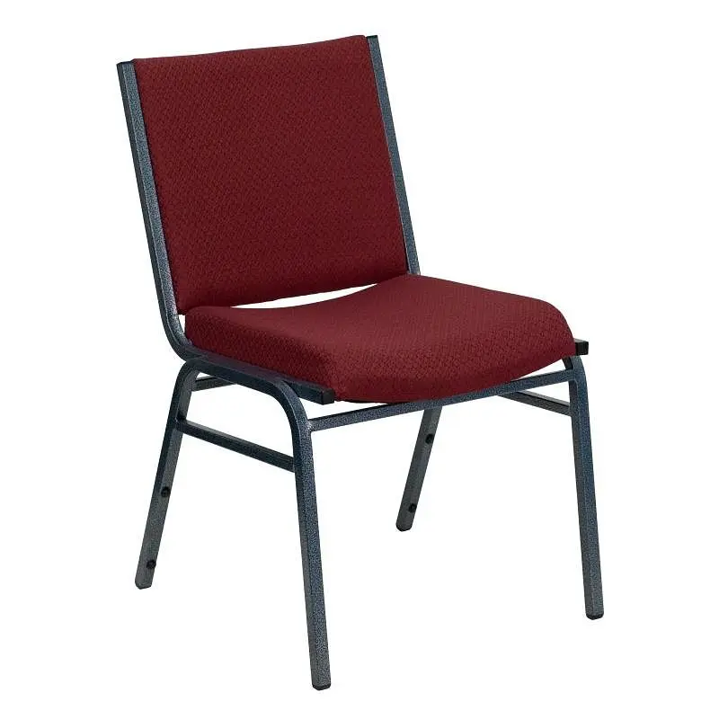 Flash Stylish Furniture HERCULES Series Heavy Duty Burgundy Patterned Fabric Stack Chair, XU-60153--GG Flash Furniture