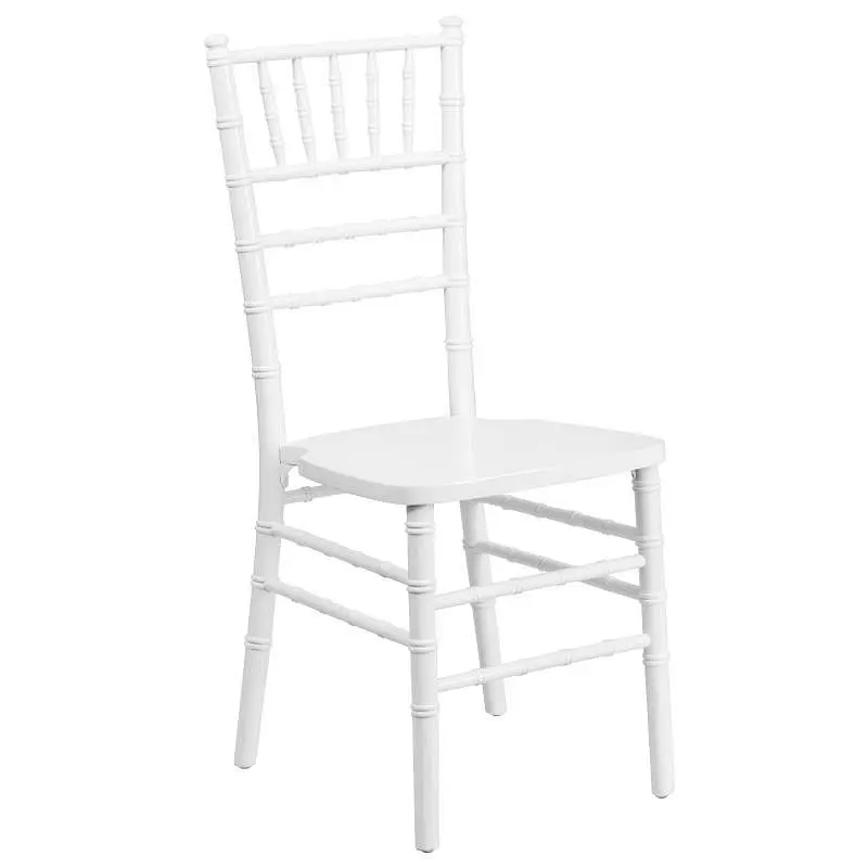 Flash Top-Quality Furniture HERCULES Series Pure White Wood Chiavari Chair, XS-WHITE-GG Flash Furniture