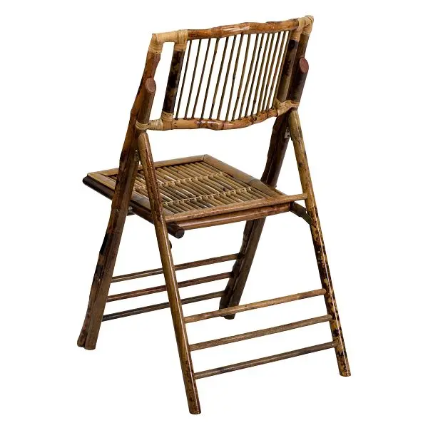 Flash Tough Furniture Bamboo Wood Folding Chairs, Set 2, 2-X-62111-BAM-GG Flash Furniture