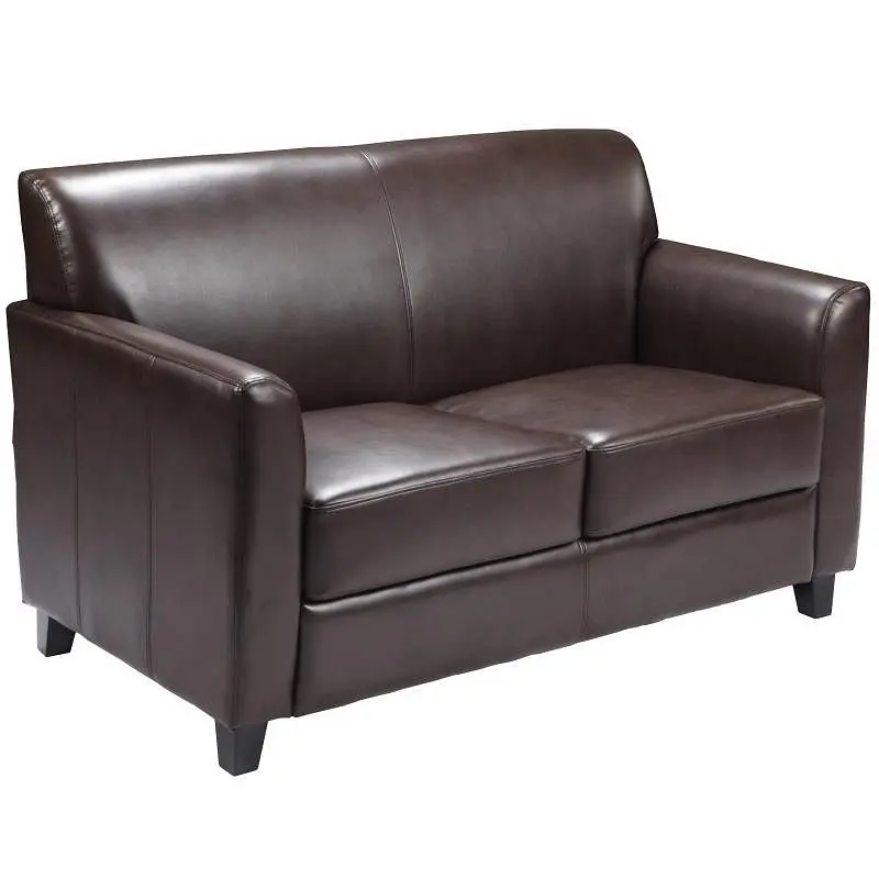 Flash Wide Furniture HERCULES Diplomat Series Beige LeatherSoft Loveseat, BT-827-2-BN-GG Flash Furniture