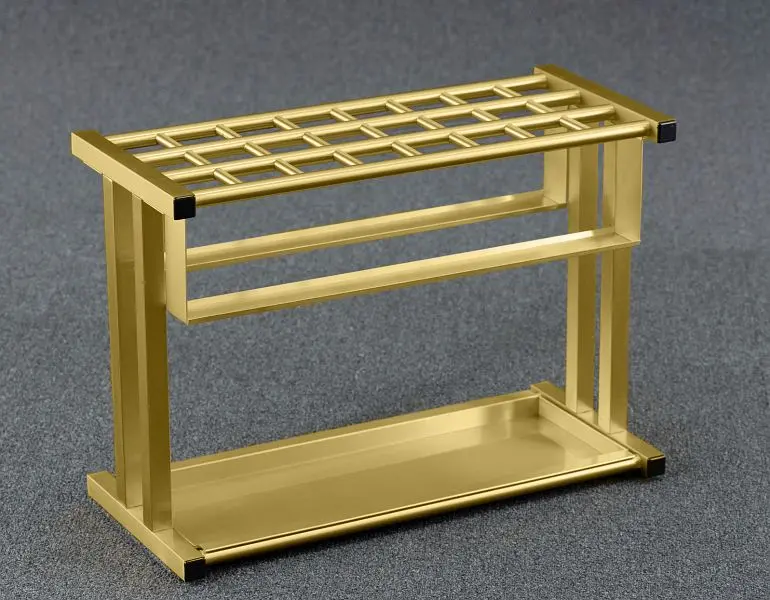 Glaro Umbrella Stand, Satin Brass, 24 Quality & Tote Size Umbrella capacity, 1890-BE