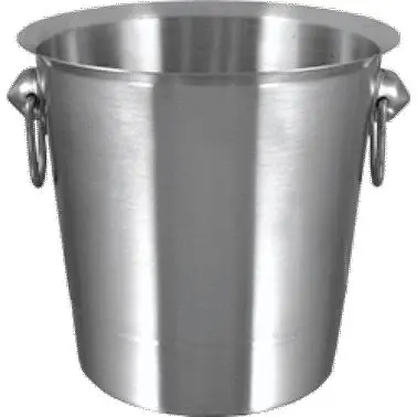 International Tableware Holloware SS Ice Bucket (4qt), Polished Silver, IBS-IV-D