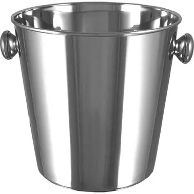 International UL-Listed Tableware Holloware SS Wine Bucket (4.75qt), Chrome Silver, IBS-III-D International Tableware