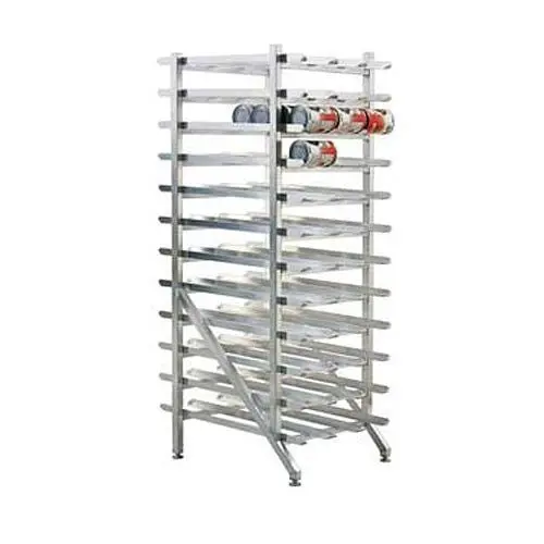 New Age Industrial Can Storage Rack, Stationary Design Adjustable Feet, Sloped Glides, 25x35x73", 1254