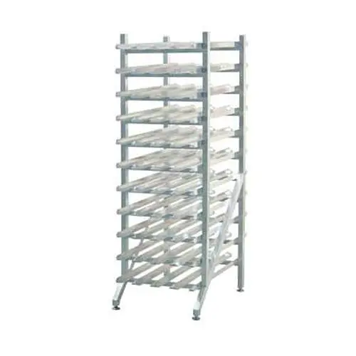 New Age Industrial Can Storage Rack, Stationary Design Adjustable Feet, Sloped Glides, 23x35x66", 1251