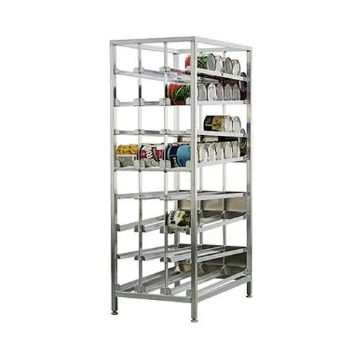 New Age Industrial Economy First , First Out Can Rack, 26-5/8"W x 78-1/4"H x 42"D, 99381