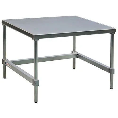 New Age Industrial 12 Gauge Aluminium Stationary Equipment Stand, 72"Wx24"D, 12472GS