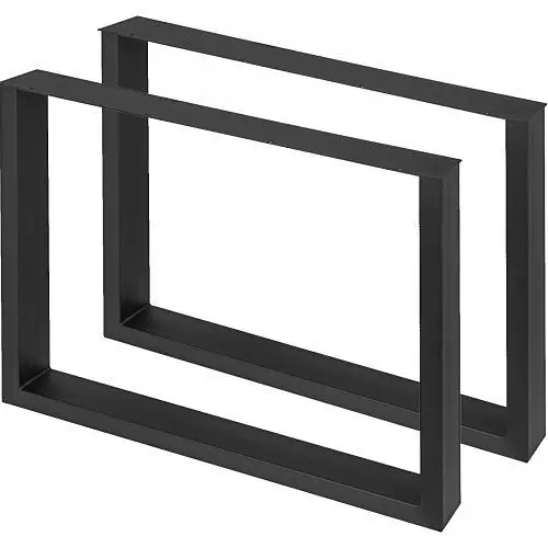 VEVOR 31.4" x28.3" table Leg black Steel Shop Industrial Kitchen Coffee Table Bench, ZTHS800X720MM0001V0