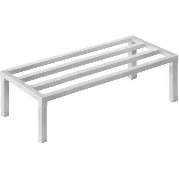 VEVOR Aluminum Dunnage Rack Stationary Dunnage Rack 48" x 20" x 12", Max Weight Capacity 1800 lbs, LHJZWJHJ...