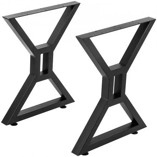 VEVOR Dining Table Legs 28 inch, Metal Table Legs 2 Pieces, TZZTSLX28YCHS0001V0