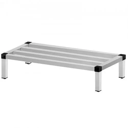 VEVOR Expert Aluminum Dunnage Rack, 48" x 20" Commercial Floor Food Shelf, 8" Off Floor, 1500lbs End Capaci...