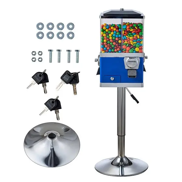 VEVOR Gumball Machine Stand Vending Coin Bank Vintage Candy Dispenser Azure, LSTGFMJ4LS00XQM6KV0