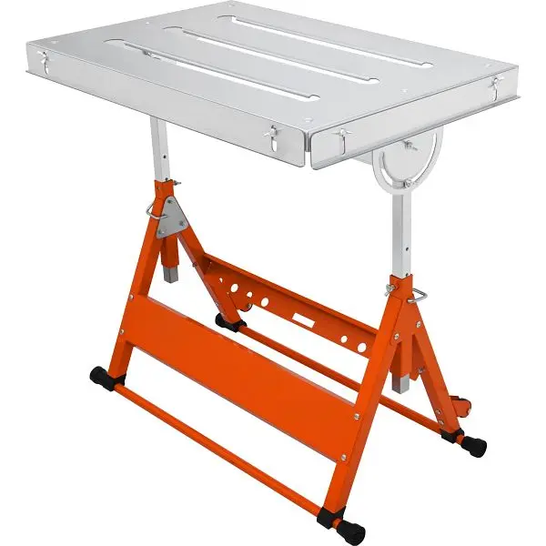 VEVOR Welding Table 30" x 20", 400lbs Load Flat Capacity Steel Welding Workbench Table on Wheels, KZDHZ400LB302X...