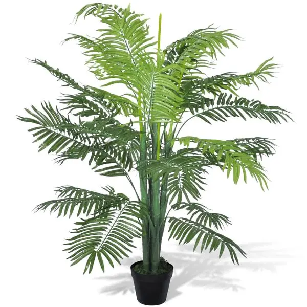 vidaXL Artificial Phoenix Palm Tree Pot 51", Hunter Green colored, 241356