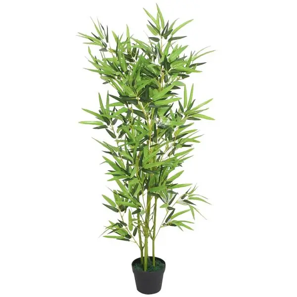 vidaXL Chemical-Resistant Artificial Bamboo Plant Pot 47.2" Green, 244456