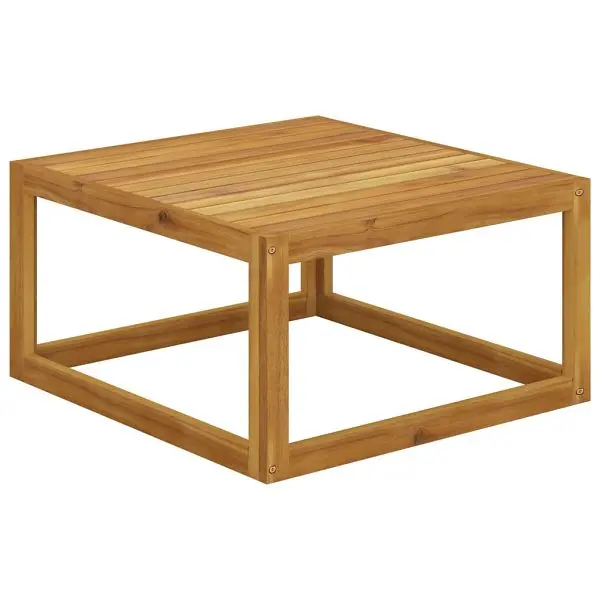 vidaXL Coffee Table 26.7"x26.7"x11.4" Solid Acacia Wood, Brown colored, 311866