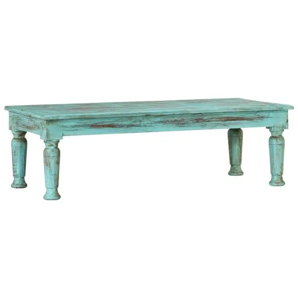 vidaXL Coffee Table 43.3"x19.7"x13.4" Solid Wood Reclaimed, Multicolour colored, 350675