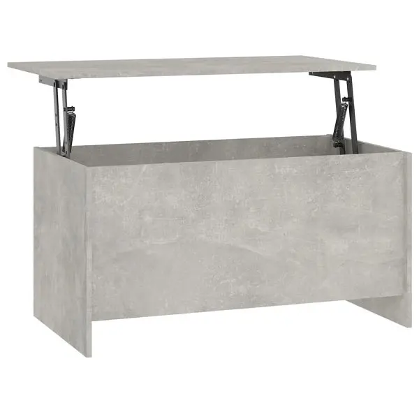 vidaXL Coffee Table Concrete Slate Gray 40.2"x21.9"x20.7" Engineered Wood, 809669