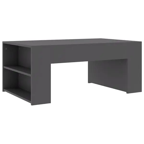 vidaXL Coffee Table Gray 39.4"x23.6"x16.5" Engineered Wood, 802113