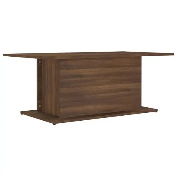 vidaXL Coffee Table Tan Oak 40.2"x21.9"x15.7" Engineered Wood, 813094